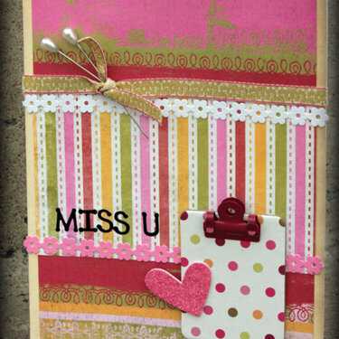 Miss U card