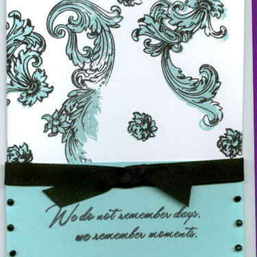 &quot;we remember moments&quot; card