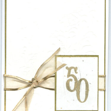 50th anniversary party invitation - front