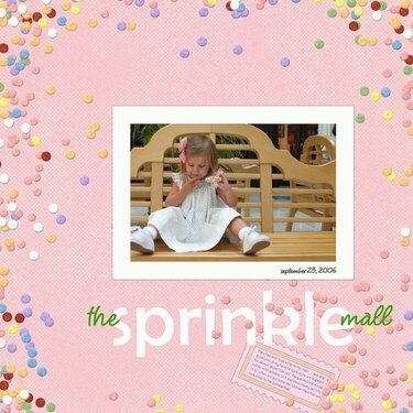 . . . the sprinkle mall . . . 