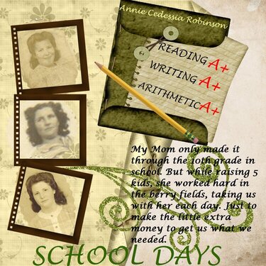 Mom&#039;s School Days