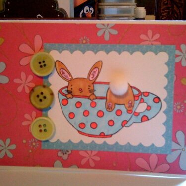 Easter bunny in a teacup
