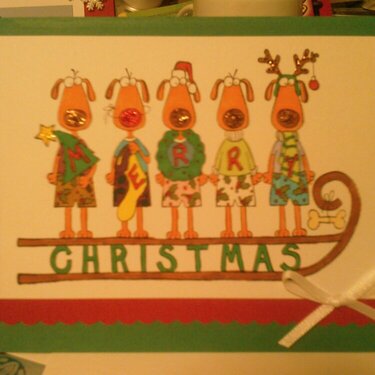 Reindeer christmas card