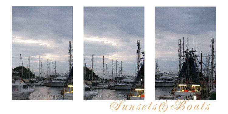 Sunset &amp;Boats