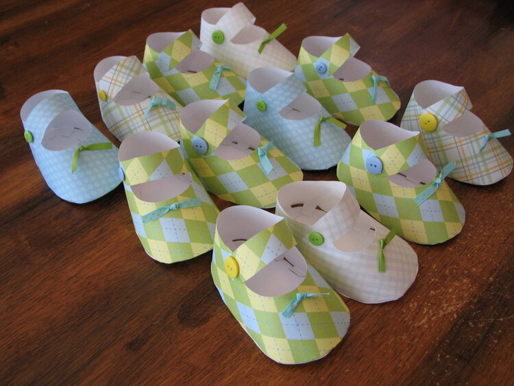 Paper Baby Booties