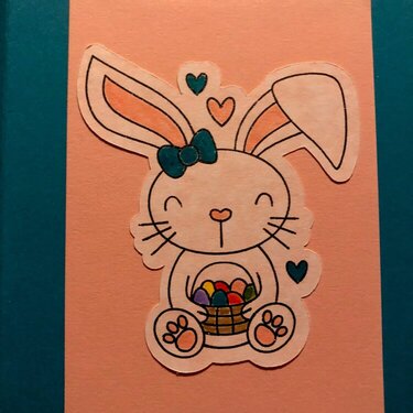 Easter bunny card