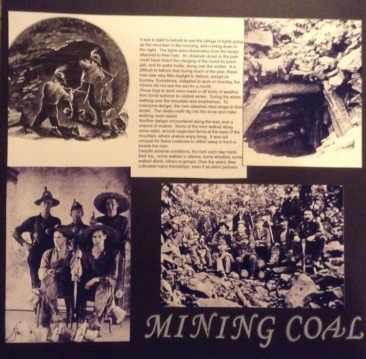 Mining coal