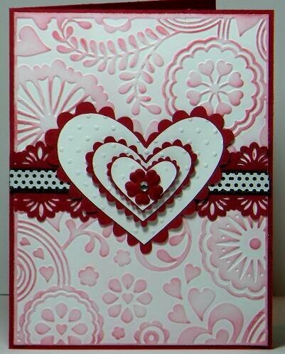 embossed valentine