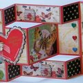 Valentine tri-fold shutter card