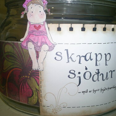 My scrap-money jar :0)