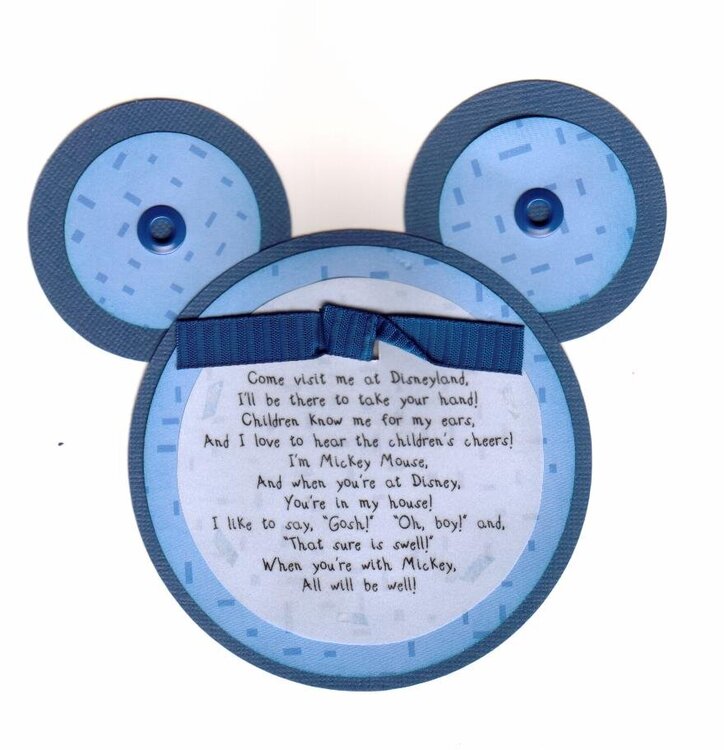 Mickey Mouse Ears Poem