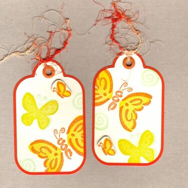 Spring Butterfly Tags