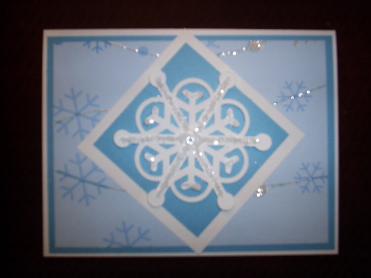 Sparkly Snowflake Christmas card