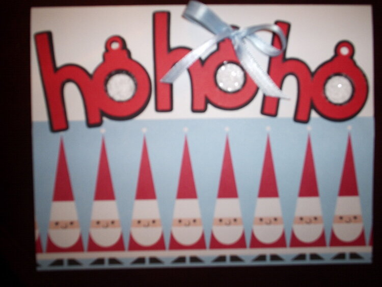 Ho Ho Ho Christmas card