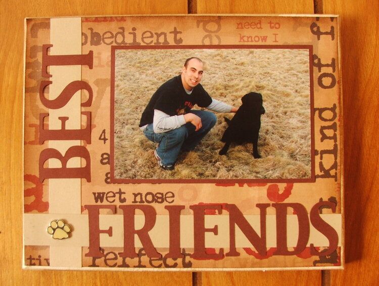 Best Friends Altered Canvas