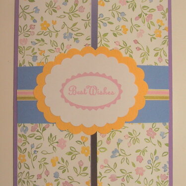 Best Wishes Gate Fold Card