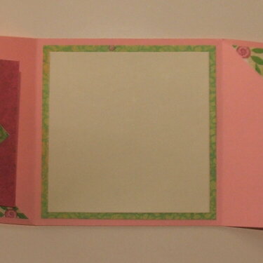 Flower Card - Triangle Fold Inside