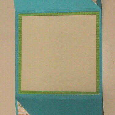 Happy Birthday Card - Triangle Fold Inside