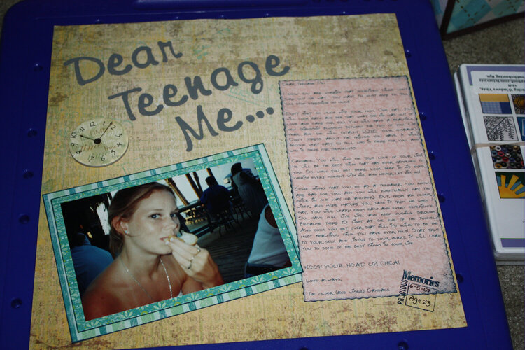Dear Teenage Me...
