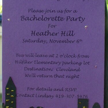 Bachelorette Invite