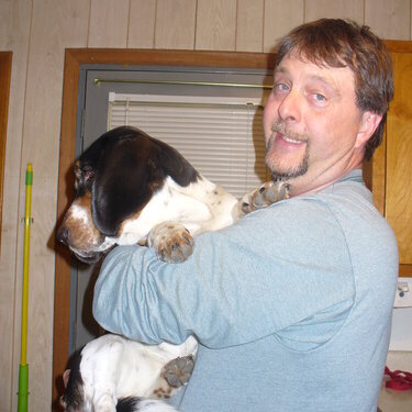 Bath time for basset