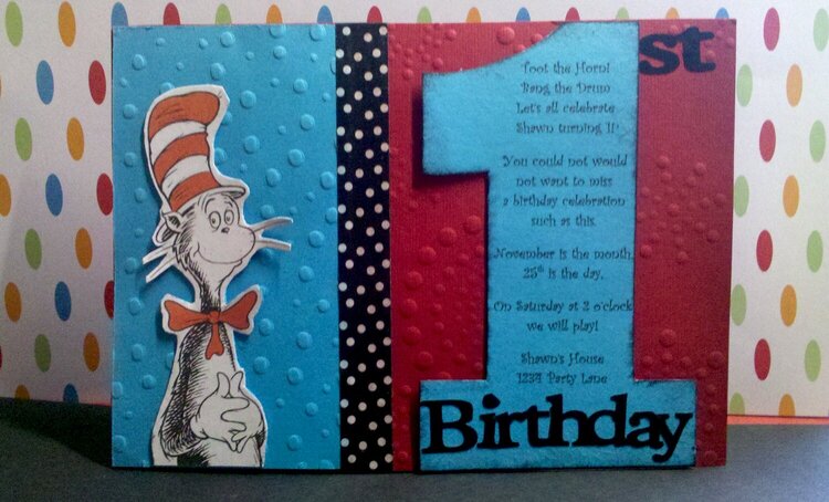 Dr. Seuss First Birthday