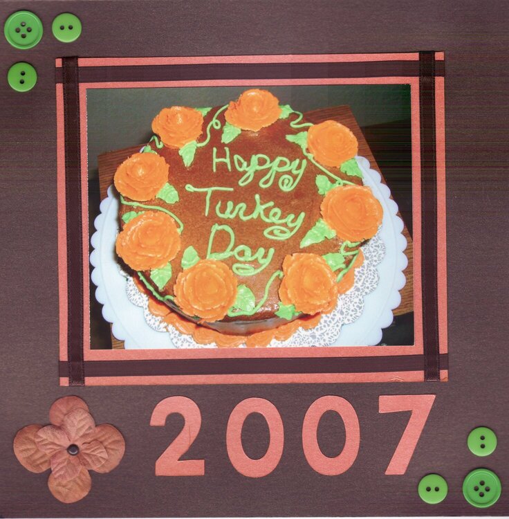 Turkey Day Cake 2007