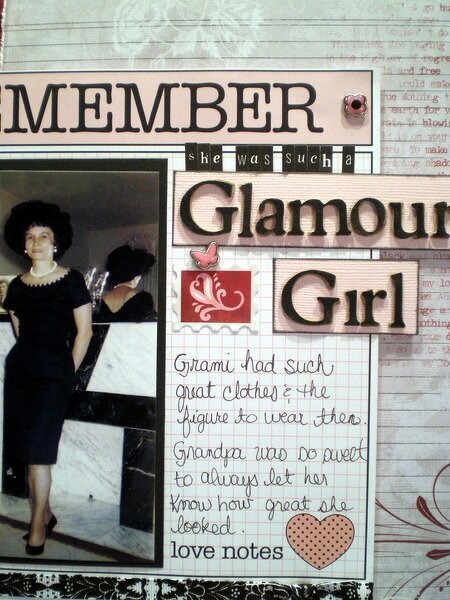 She Was Such A Glamour Girl