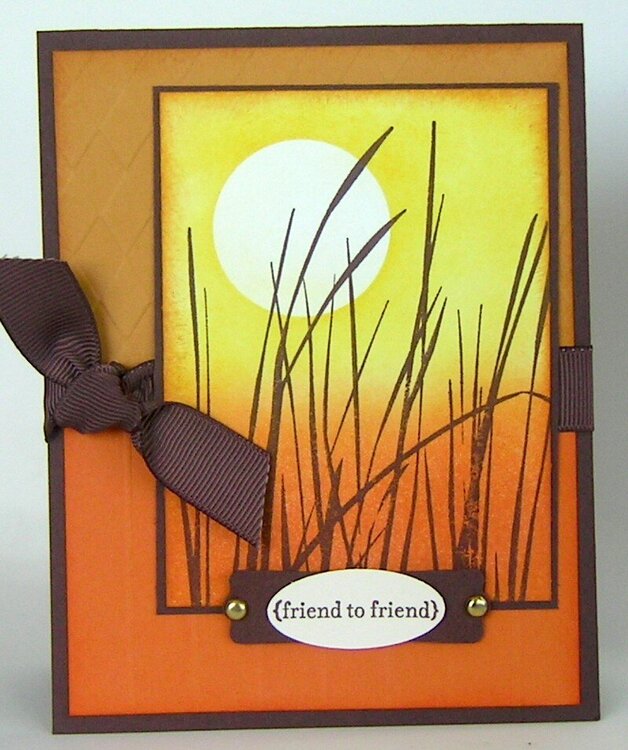 Friend to Friend sunset card