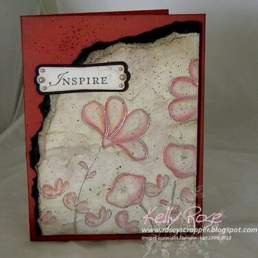 Awash with flowers Inspired card