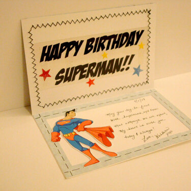 Superman Birthday Card
