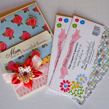 Mother&#039;s Day Card w/ Decorative Coupons