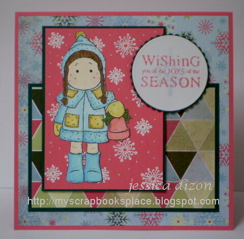 Tilda with Bell Christmas Card (08.08.09)