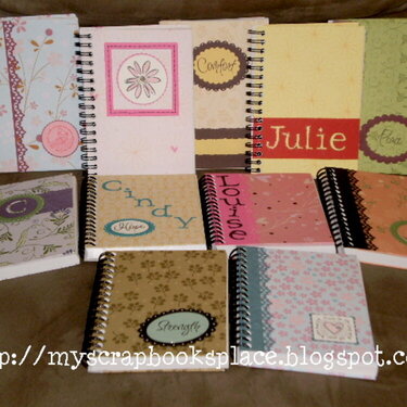Altered Mini Notebooks - Christmas Gifts