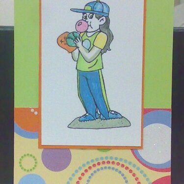 girl pitcher card