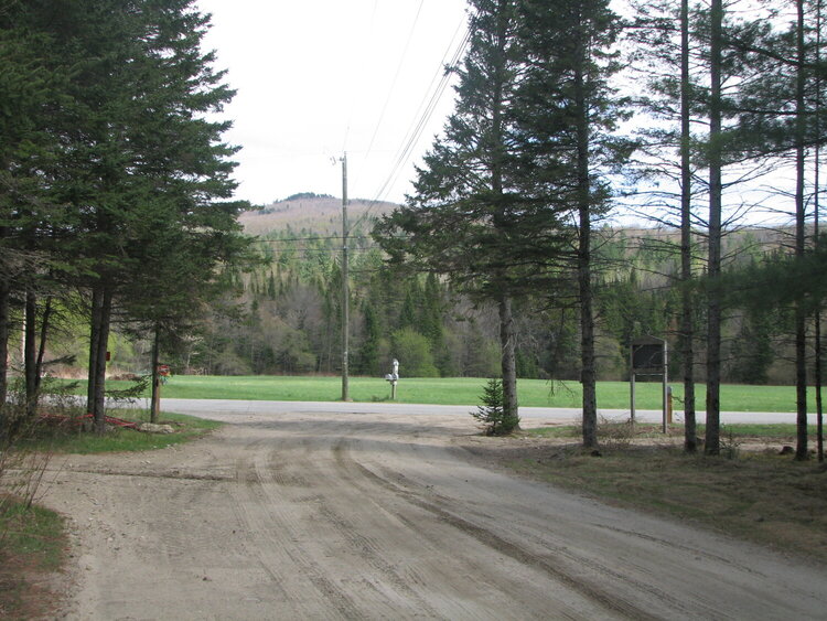 Entrance to campground from my driveway