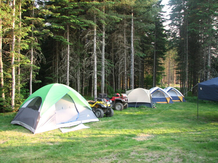 Tents behind Cabin 1