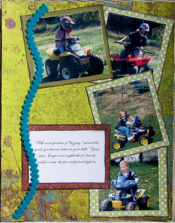 Page 6 of Mini Album Kids in back yard