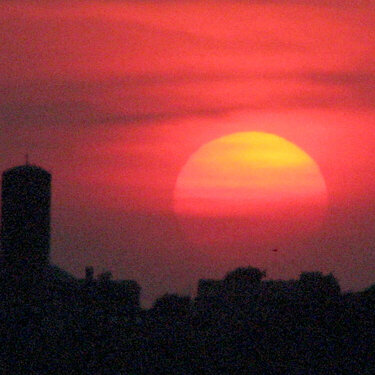Sunset Over Boston