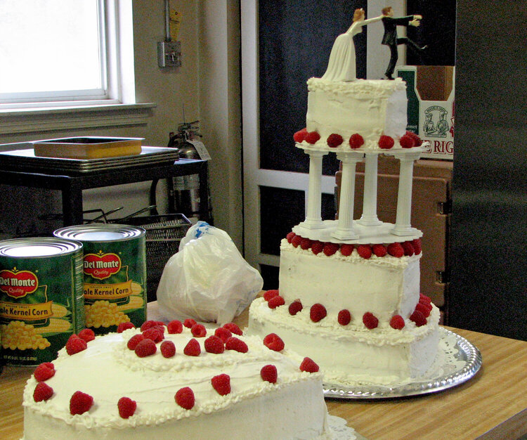 The Wedding Cake Assembled