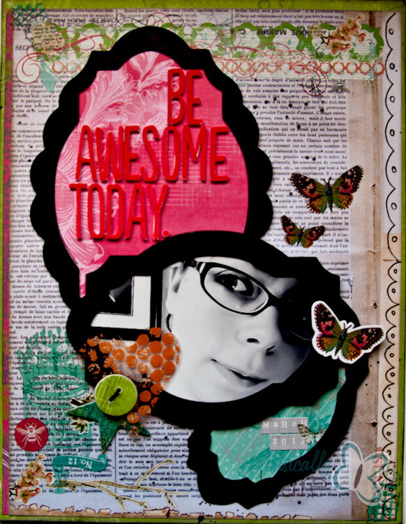Be Awesome Today *Basically Bare &amp; Pink Paislee*