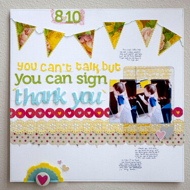 You Can&#039;t Talk but you can Sign Thank You