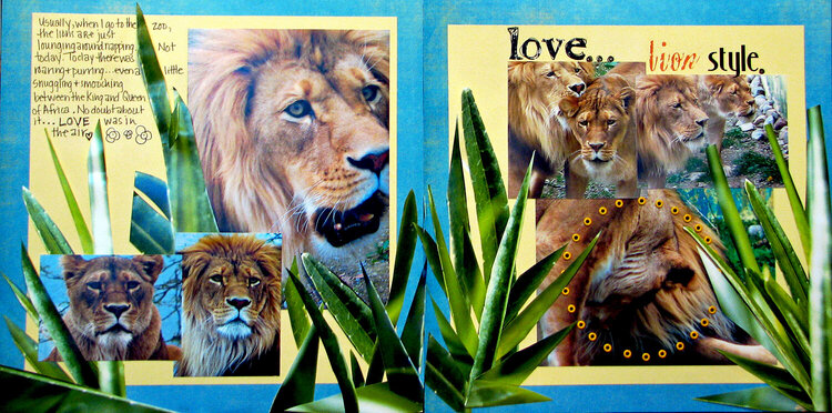 Love. Lion Style.  (both pages)