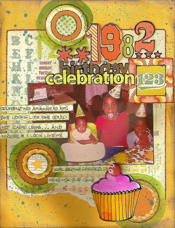 1982 birthday celebration-AUGUST KREATORVILLE KRAFT kit