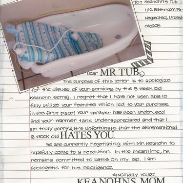 Letter to Mr. Tub