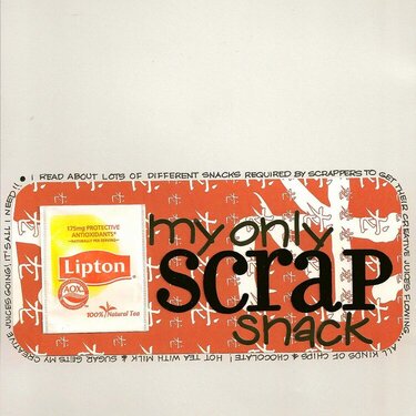 my only scrap snack