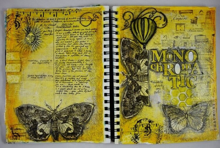 Art Journaling Monochromatic - Maja Design