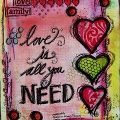 All You Need - Art Journal page