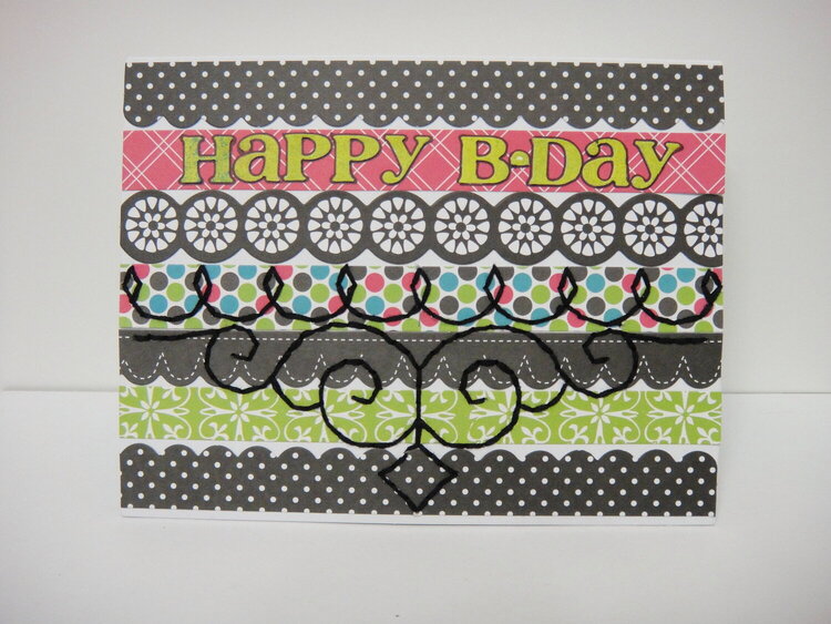Happy Birthday - Twisted Card Sketch #22