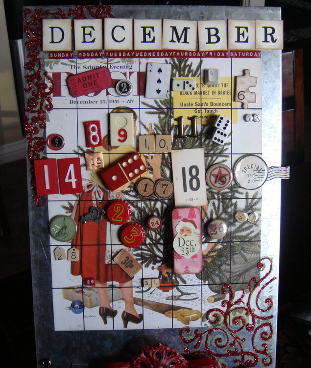 Christmas Altered Art Advent Calendar
